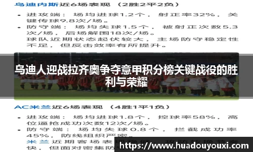 乌迪人迎战拉齐奥争夺意甲积分榜关键战役的胜利与荣耀
